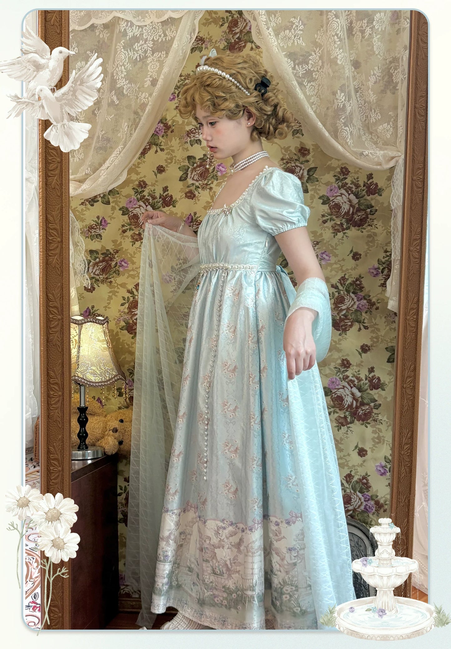 MeowMeow - Nayi Spring - Empire Waist Elegant Lolita OP Dress