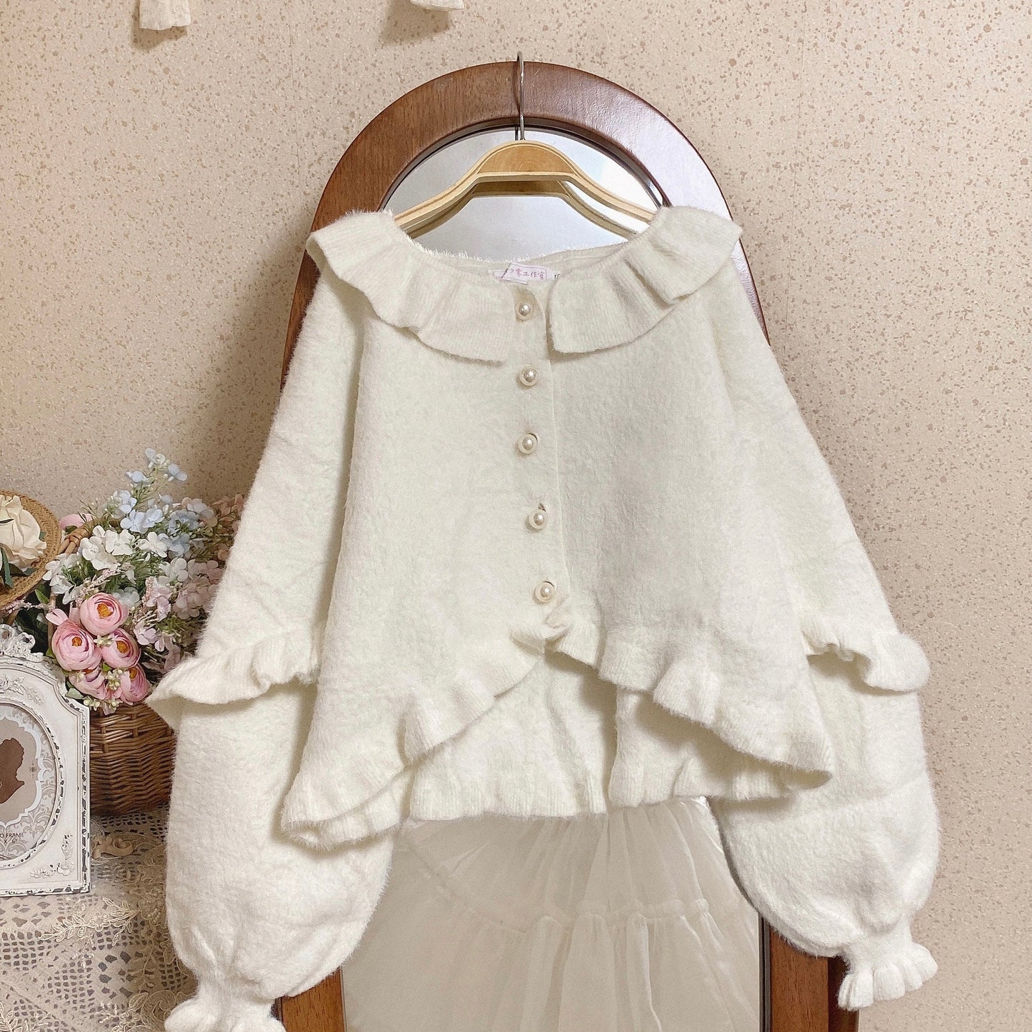 MIST - Small Ointment - Sweet Lolita Thick Sweater Coat Puff Sleeve