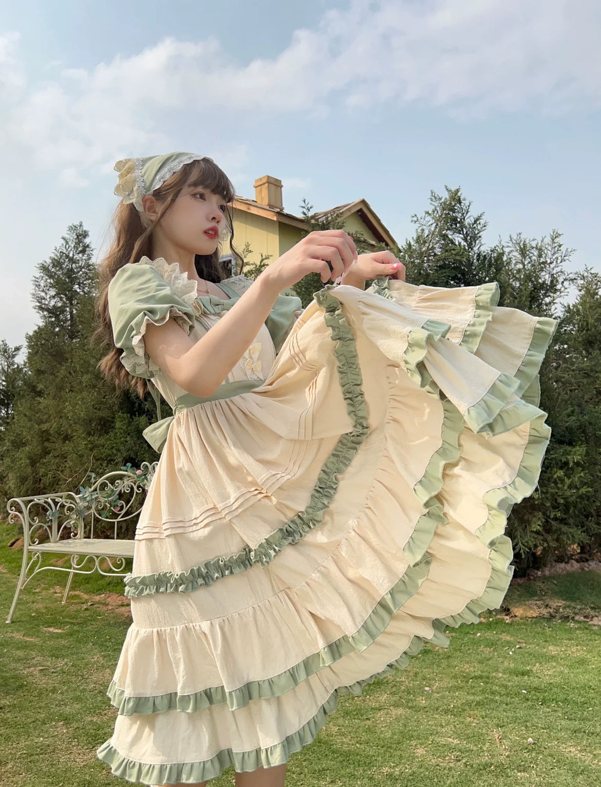 Sugar Girl - Country Lolita OP Dress Short Sleeve Summer Dress