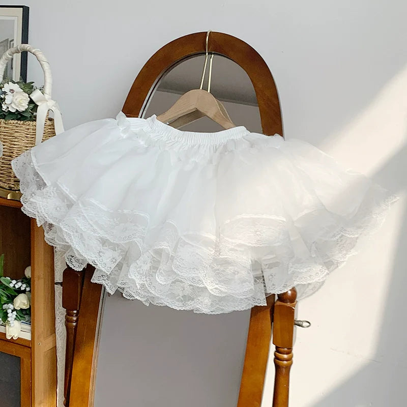 With PUJI - Music Box - Classic Lolita JSK Suit Ballet Cake Skrit