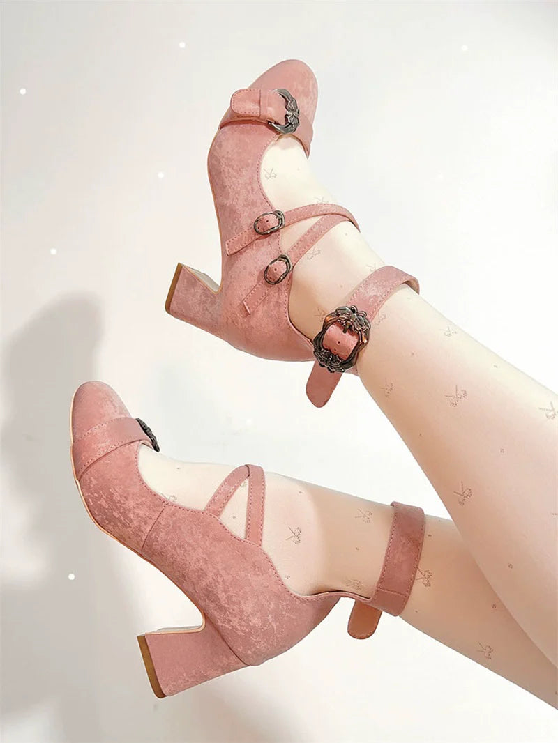 MR.Qiutian - Velia - Elegent Lolita Shoes CLA Thick Heel Shoes