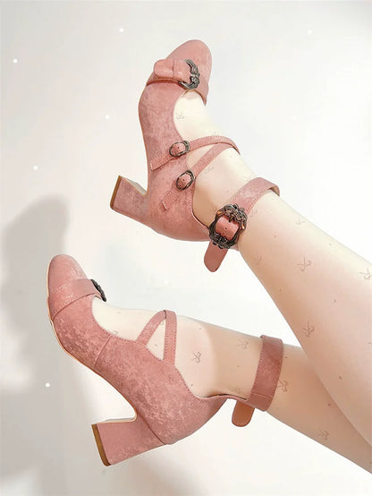MR.Qiutian - Velia - Elegent Lolita Shoes CLA Thick Heel Shoes