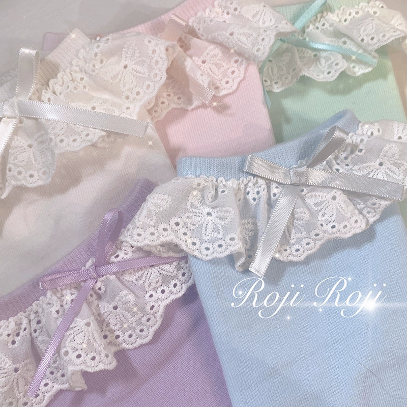 Roji Roji - Sweet Lolita Cotton Socks Bow Lace Socks