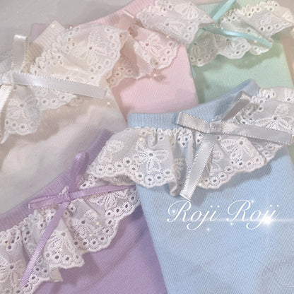 Roji Roji - Sweet Lolita Cotton Socks Bow Lace Socks