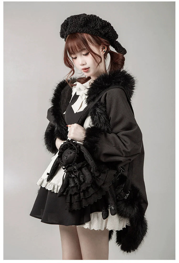 With PUJI - Puppet Box - Kawaii Lolita Bag Lamb Kitten Detachable Bag Dress Hat