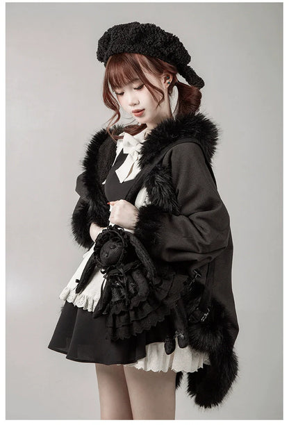 With PUJI - Puppet Box - Kawaii Lolita Bag Lamb Kitten Detachable Bag Dress Hat