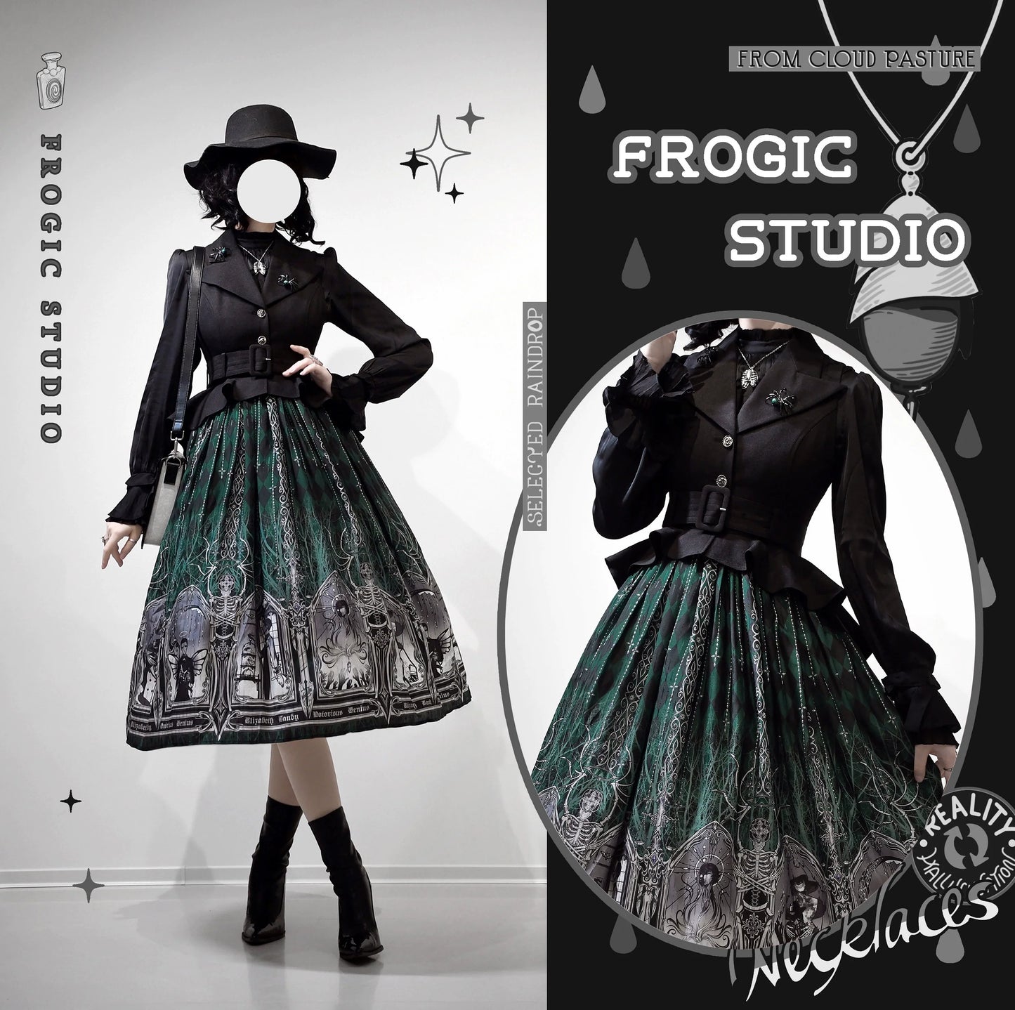 Frogic Studio - Magic Pharmacy - Vintage Lolita Vest Retro High-Waisted Lolita Vest