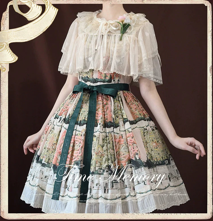 Time Memory - Sweetheart Curtain - Sweet Lolita Shawl Short Sleeve Lace Cardigan