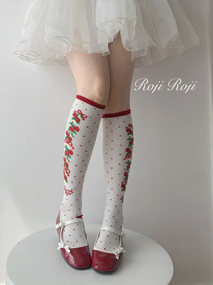 Roji Roji - Autumn Sweet Lolita Cotton Thigh-high Socks