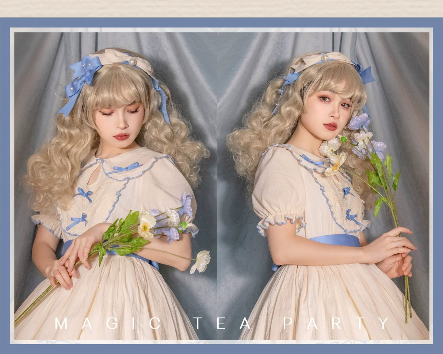 Magic Tea Party - Lena's Garland - Elegant Lolita HeaddressPearl Headband Set with Hair Clip