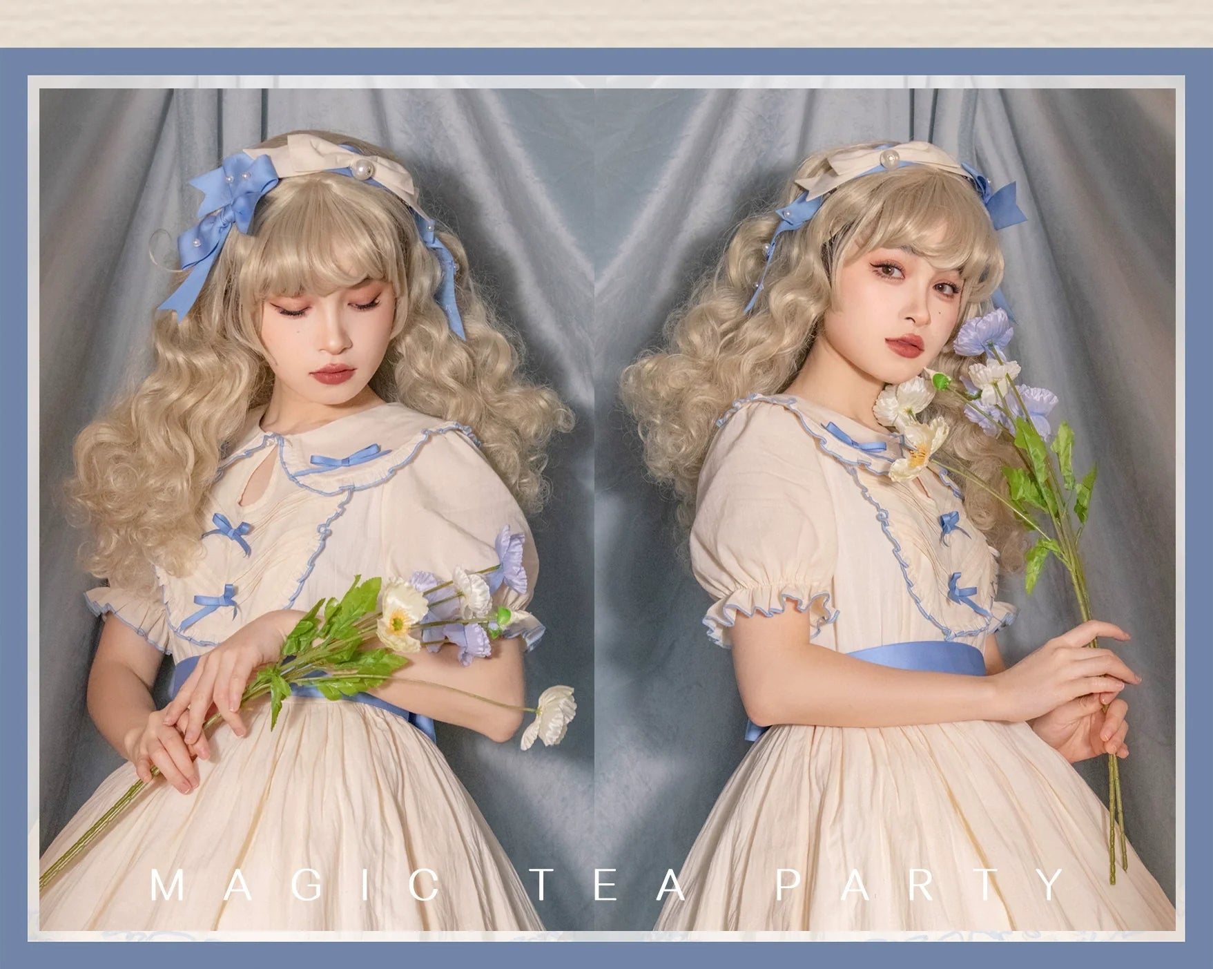 Magic Tea Party - Lena's Garland - Elegant Lolita HeaddressPearl Headband Set with Hair Clip