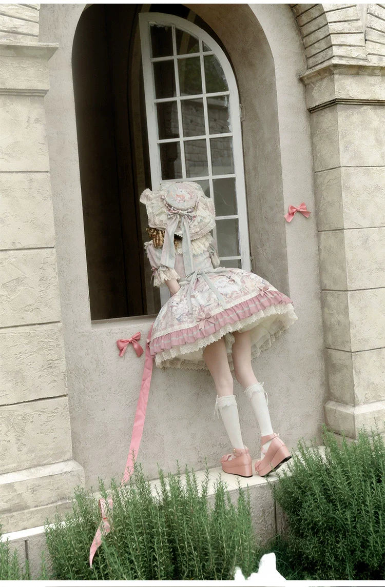 Bolero - Liliana Cat - Sweet Lolita Gorgeous OP Dress with Soft Lace & Organza