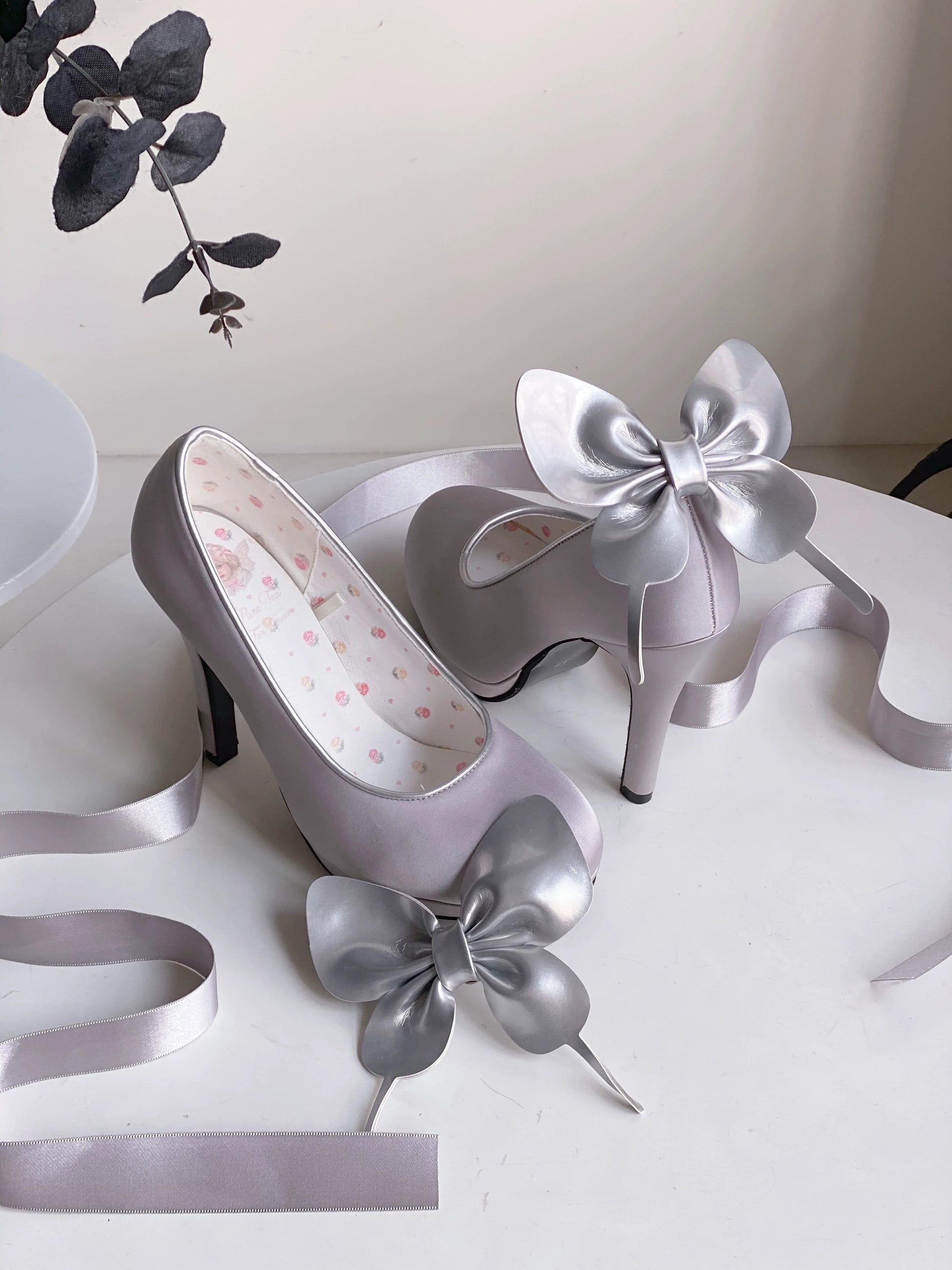 Pure Tea For Dream - Butterfly Specimen - Ballet Style Lolita Shoes Elegant Platform Lolita Heels