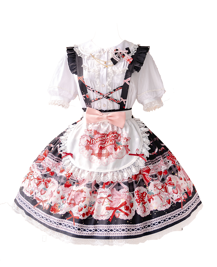 OCELOT - Sweet Lolita Lolita JSK and SK Rabbit Strawberry Dress