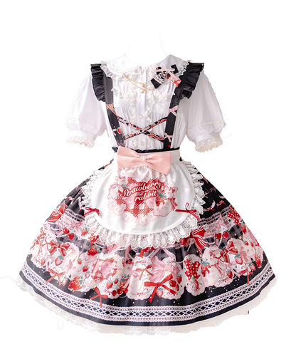 OCELOT - Sweet Lolita Lolita JSK and SK Rabbit Strawberry Dress