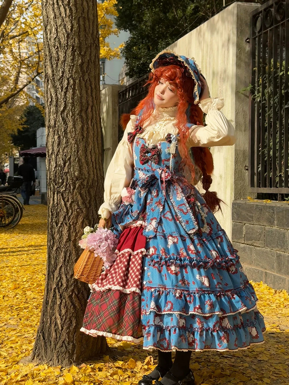 Miss Point - Forest Berry Bunny - Sweet Lolita JSK Elegant Bunny Print Dress