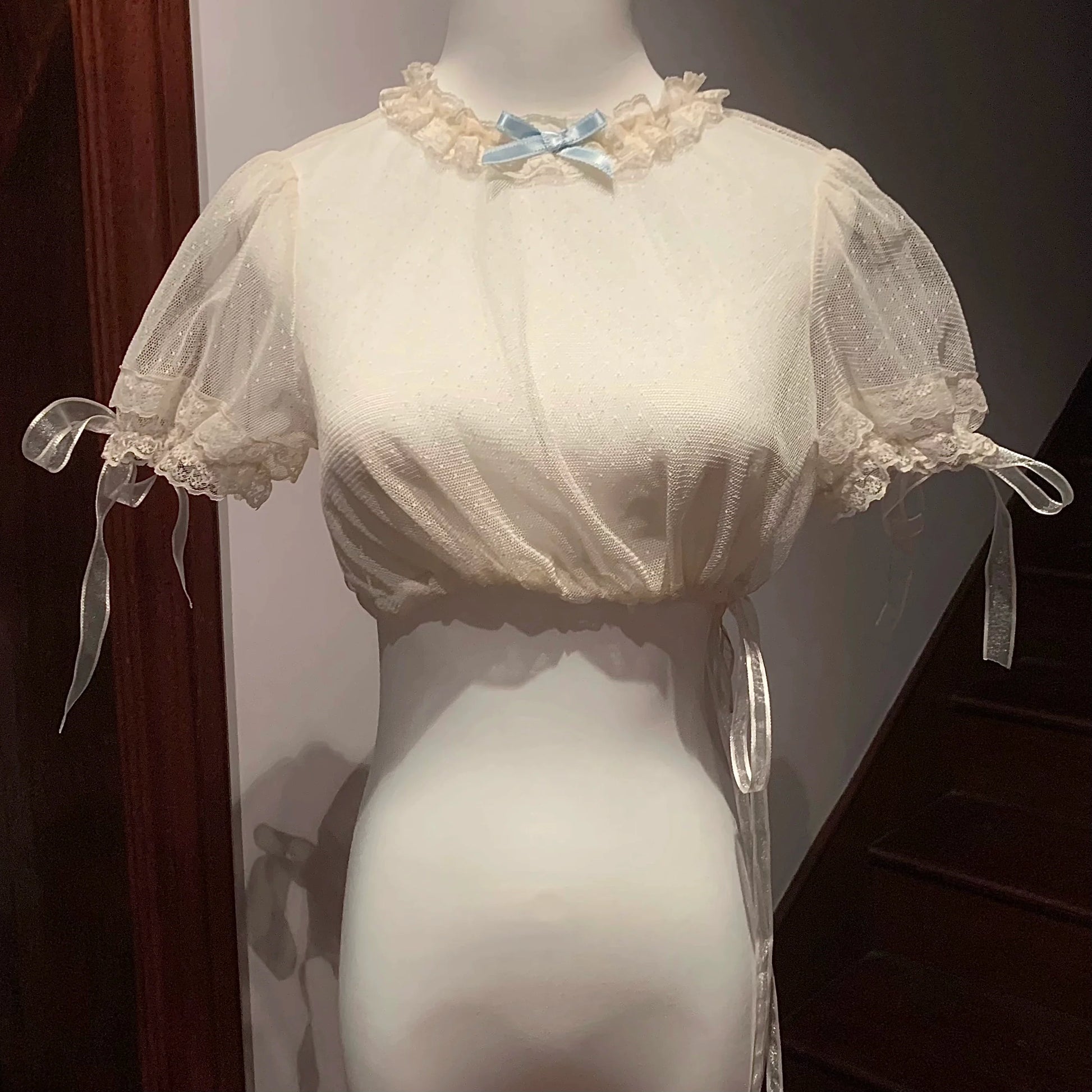 Buling Moon - Ballet Elegance - Sweet Lolita Mini JSK Set with Tulle Shirt and Headdress