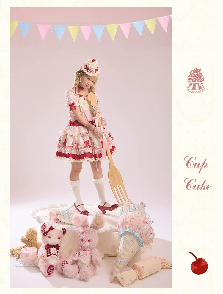 Mademoiselle Pearl - Cup Cake - Sweet Lolita OP Dress Kawaii Lolita JSK SK