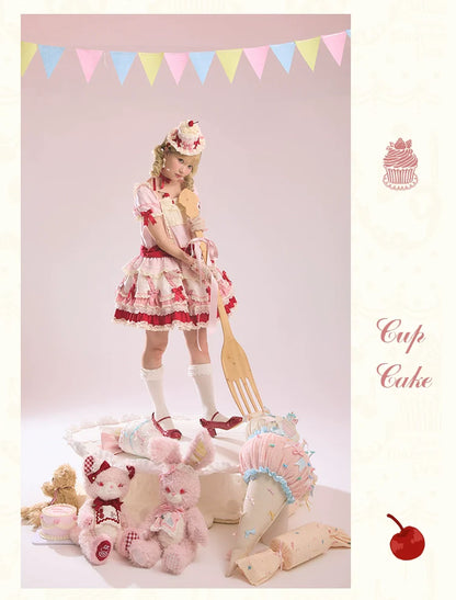 Mademoiselle Pearl - Cup Cake - Sweet Lolita OP Dress Kawaii Lolita JSK SK
