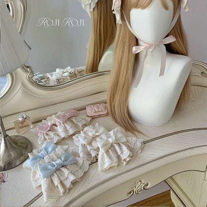 Roji Roji - Kawaii Lolita Lace Cuffs Summer Butterfly Bow Arm Sleeves