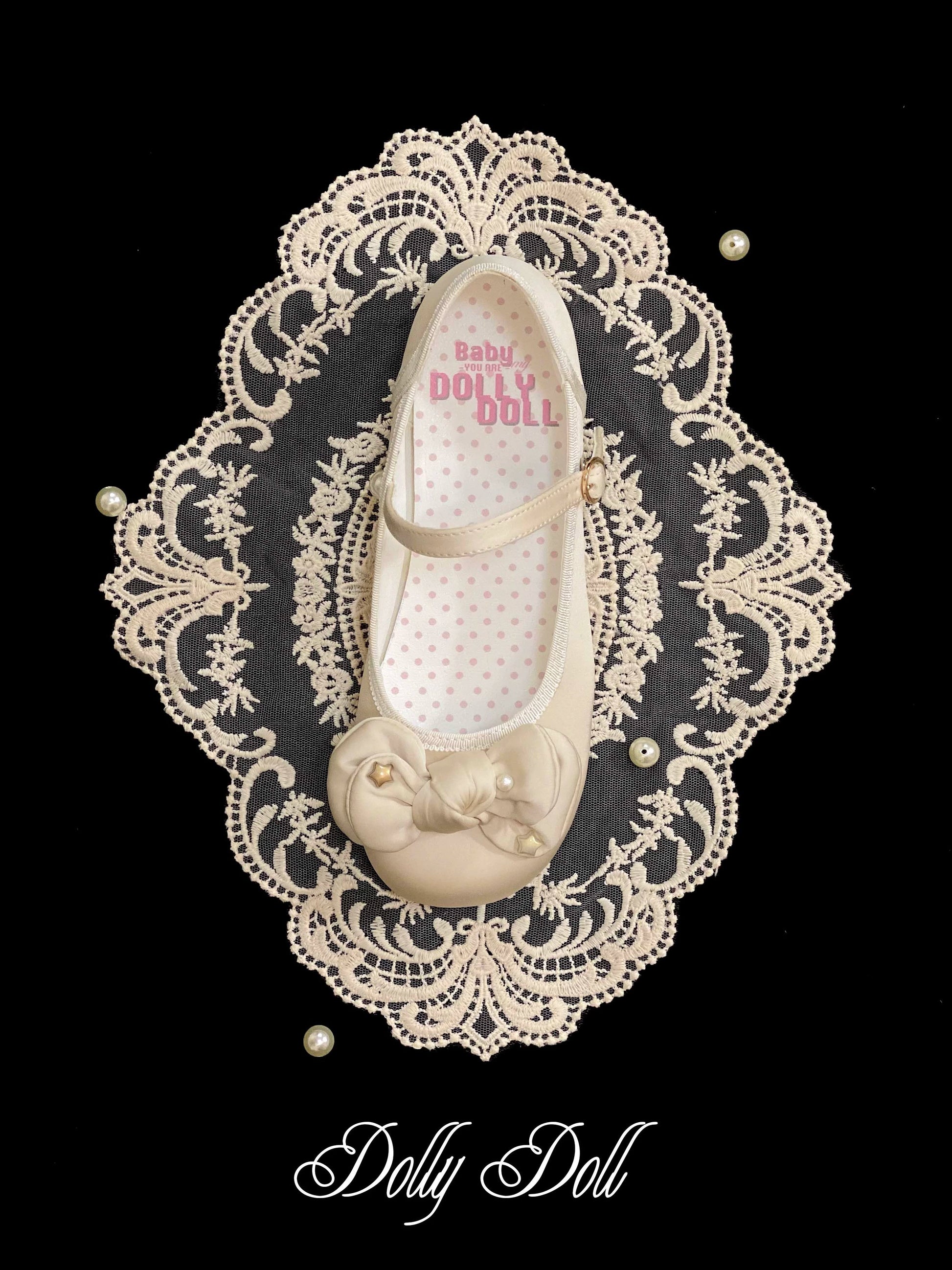 Dolly Doll - Little Fat Ding - Sweet Lolita Shoes Low Heel Round-toe Shoes