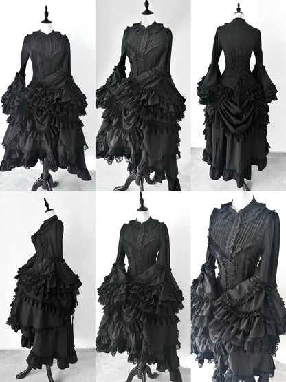 The Original Witch - Phoenix - Gothic Lolita Skirt & Shirt & Jabot For Halloween Festival