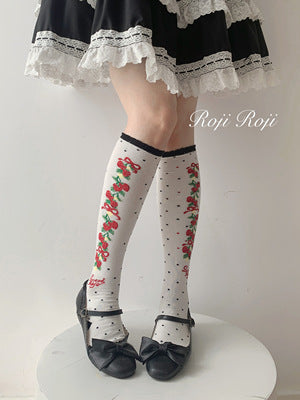 Roji Roji - Autumn Sweet Lolita Cotton Thigh-high Socks