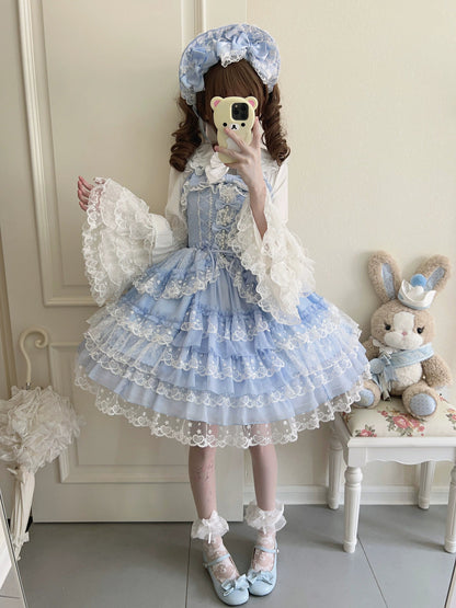 Sugar Girl - Love Overture - Sweet Lolita JSK, Tiered Ruffles Dress