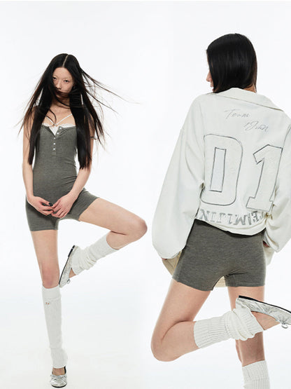 Sexy suspender jumpsuit【s0000007033】