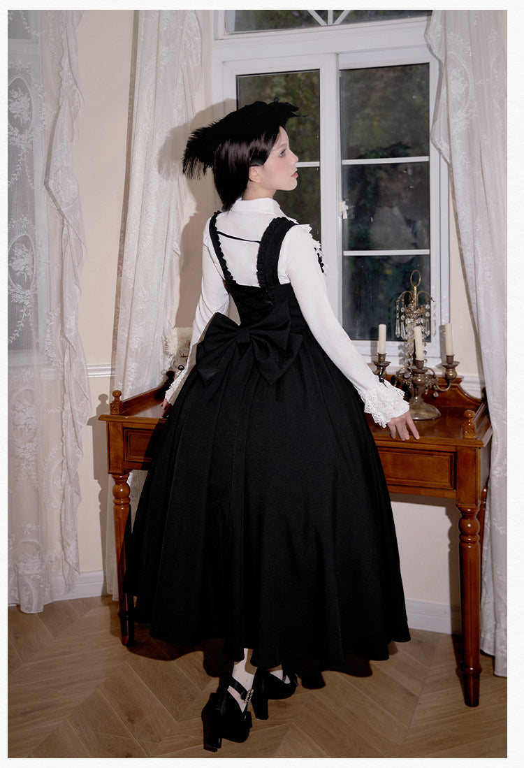 With PUJI - Silent Whisper - Classic Lolita Bust-supporting Long Dress, Shirt