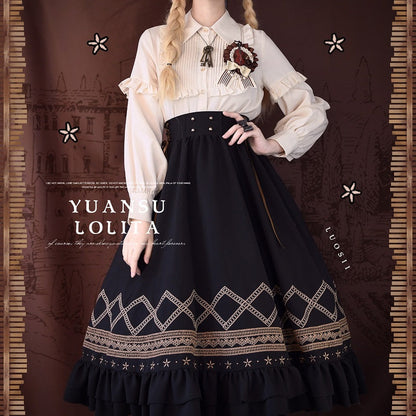 Yuan Su - Elegant  Solid Color Lolita SK