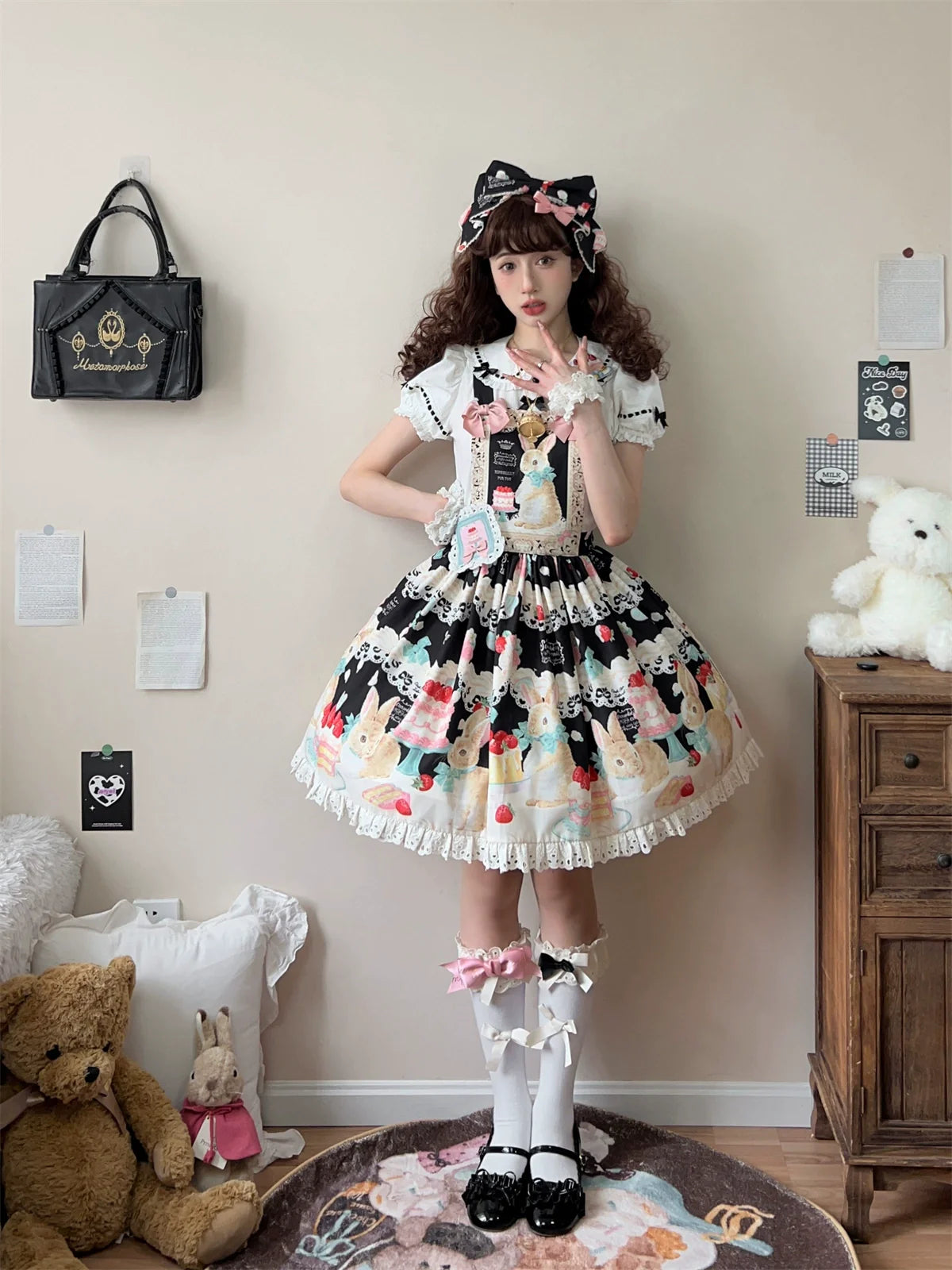 Dark Star Island - Honey Bunny Cake - Sweet Lolita JSK/OP/Strap SK/Shirt