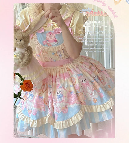 Mewroco - Party Bunny - Sweet Lolita Salopette Cute Daily Lolita Dress