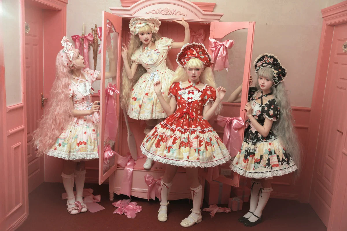 Dark Star Island - Honey Bunny Cake - Sweet Lolita JSK/OP/Strap SK/Shirt