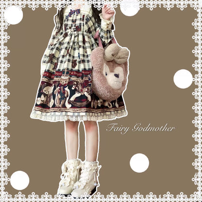 Fairy Godmother - Enthusiastic Ideation - Elegant Lolita Shoes Fleeced Short Martin Boots