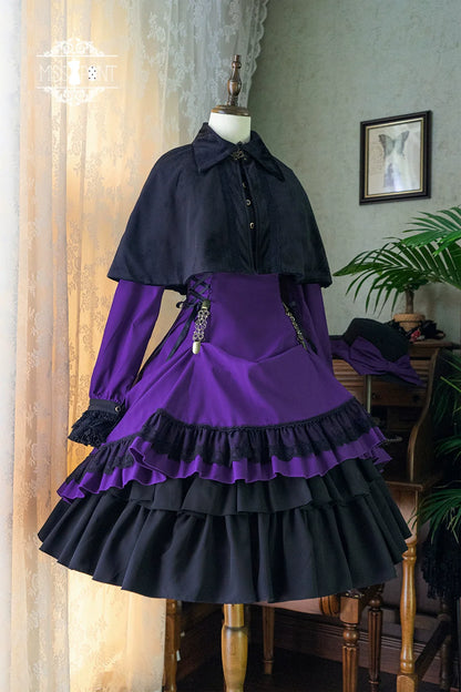 Miss Point - Perintz Manor - Gothic Lolita OP Long Sleeve Retro Lolita Dress