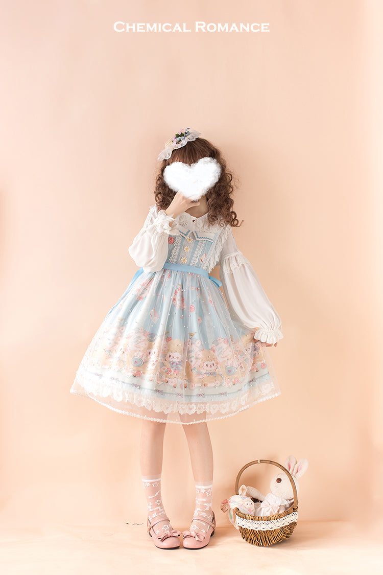 Chemical Romance - Lamb Postman - Sweet Lolita Printed JSK Dress