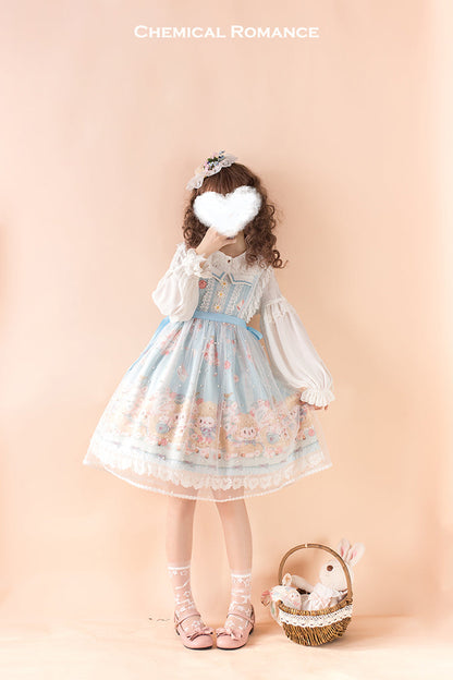 Chemical Romance - Lamb Postman - Sweet Lolita Printed JSK Dress