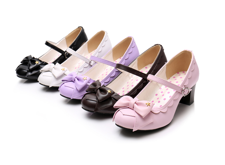 Sosic - Ode to Luan - Sweet Lolita High Heel Bow Shoes