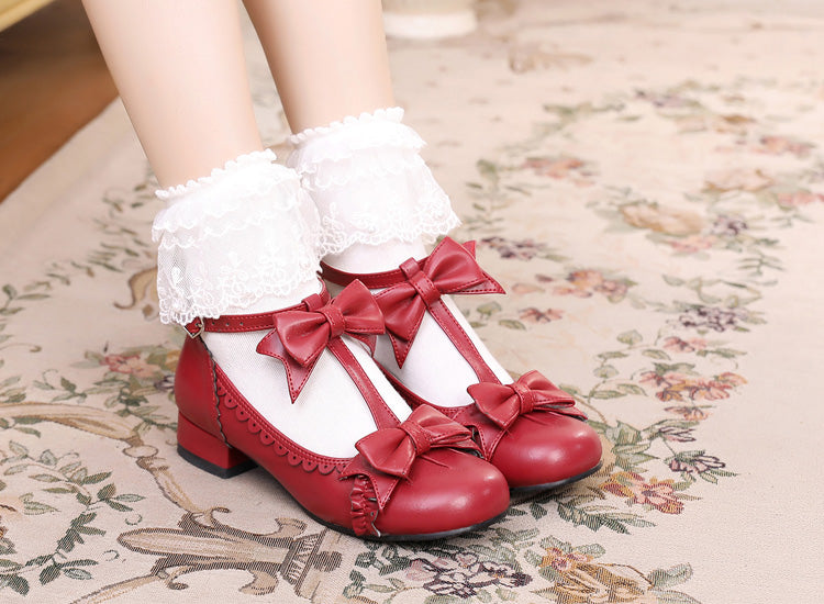 Sosic - Mengjiang Kiri - Sweet Lolita Gorgeous Leather Shoes