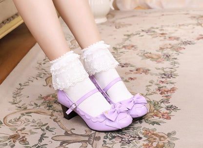 Sosic - Ode to Luan - Sweet Lolita High Heel Bow Shoes