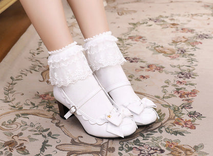 Sosic - Ode to Luan - Sweet Lolita High Heel Bow Shoes