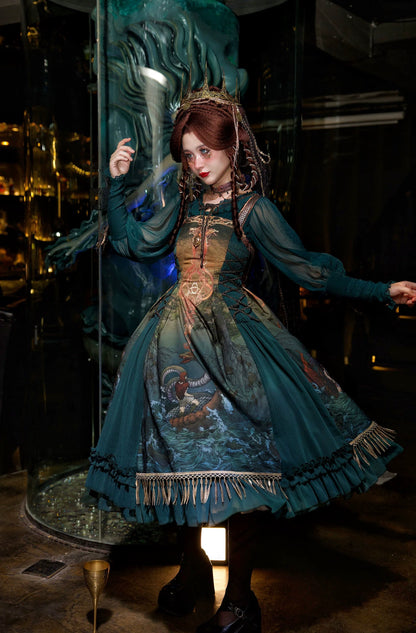 FunCcino - Ragnarok - Nordic Style Loki Lolita JSK SK Dress