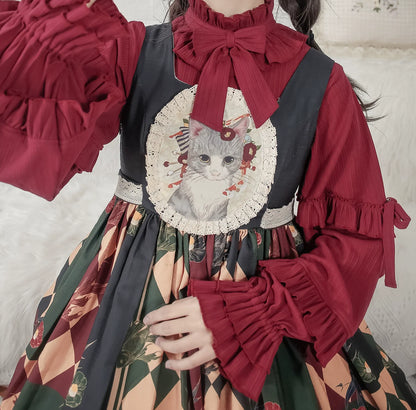 MIST - First Snow - Sweet Lolita Sweater Winter Puff Sleeve Knitting Innerwear