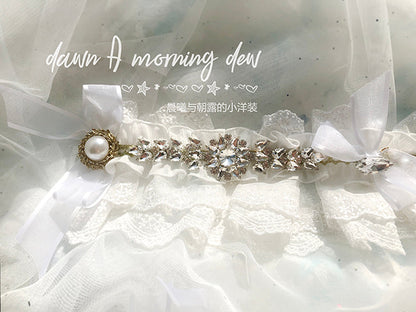 Dawn and Morning - Flower Wedding Lolita Accessories Headdress Set