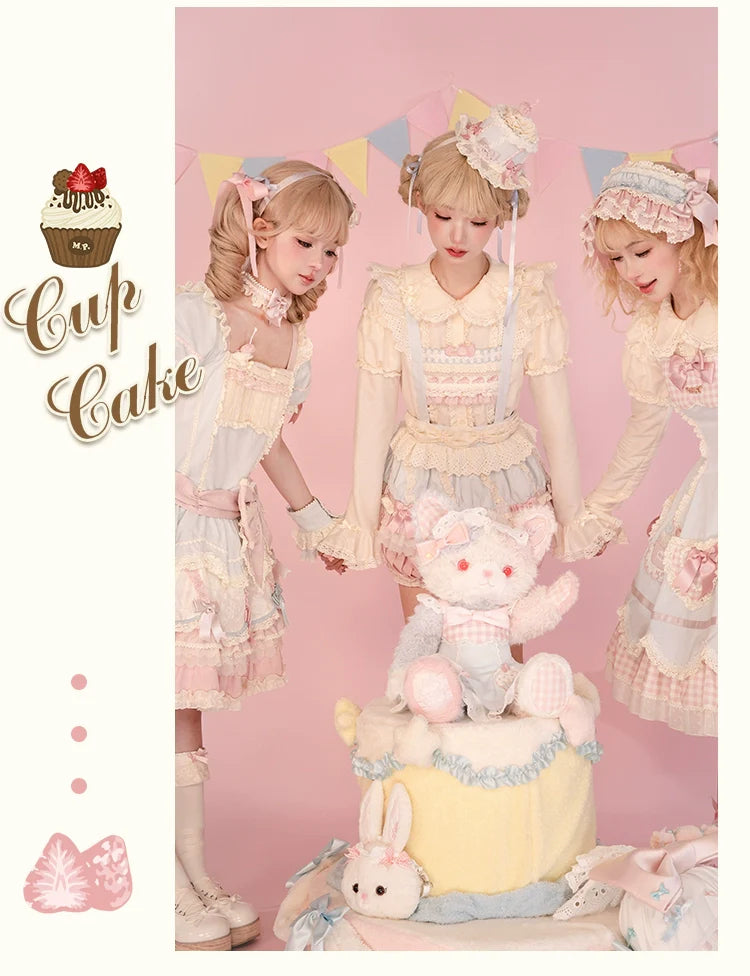 Mademoiselle Pearl - Cup Cake - Sweet Lolita OP Dress Kawaii Lolita JSK SK