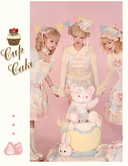 Mademoiselle Pearl - Cup Cake - Sweet Lolita OP Dress Kawaii Lolita JSK SK