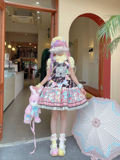 CheeseCat - Creamy Celestial - Sweet Lolita Cuffs Handmade Lace Cuffs