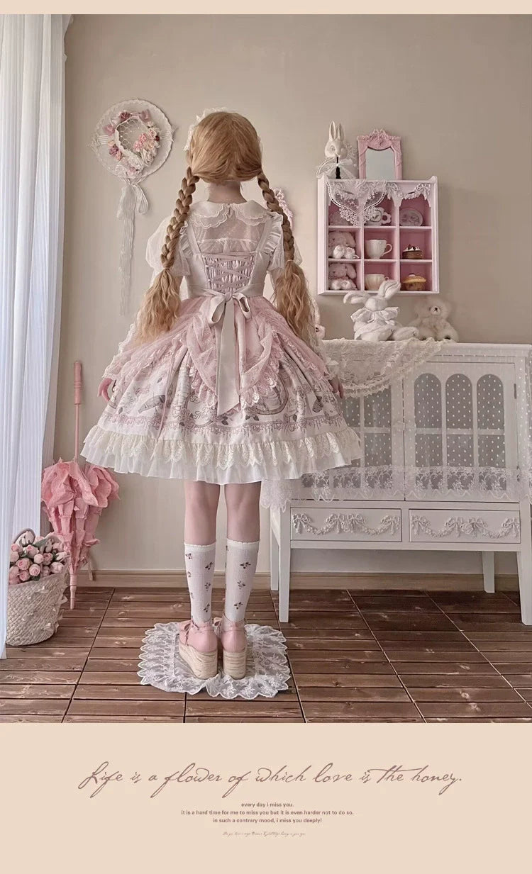 Sweet Date - Wedding Lolita Dress Bridal Elegant Retro JSK Daily Lolita Shirt