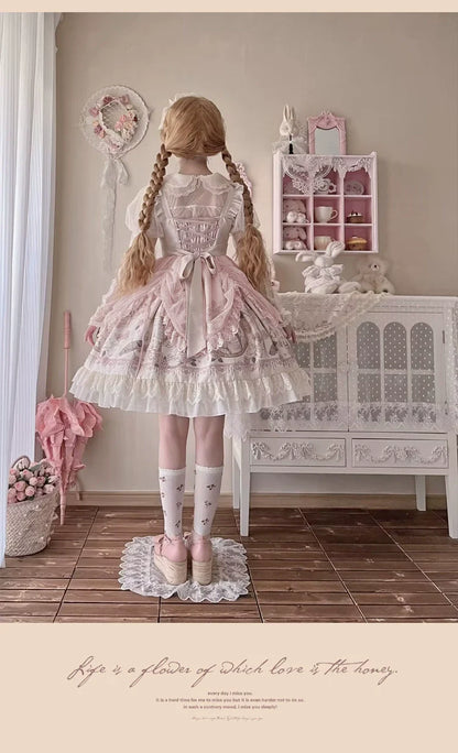 Sweet Date - Wedding Lolita Dress Bridal Elegant Retro JSK Daily Lolita Shirt